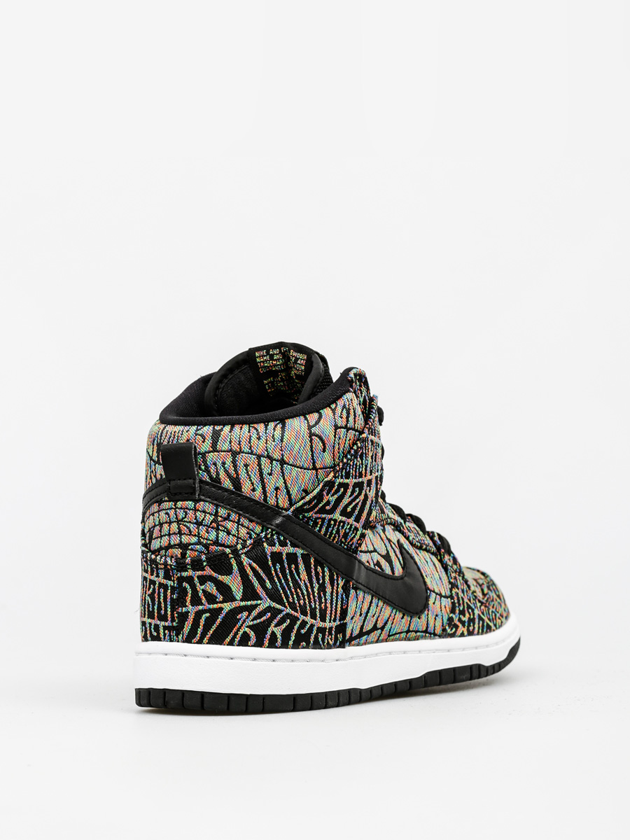 Boty Nike SB Dunk High Premium Sb (black/black rainbow white)
