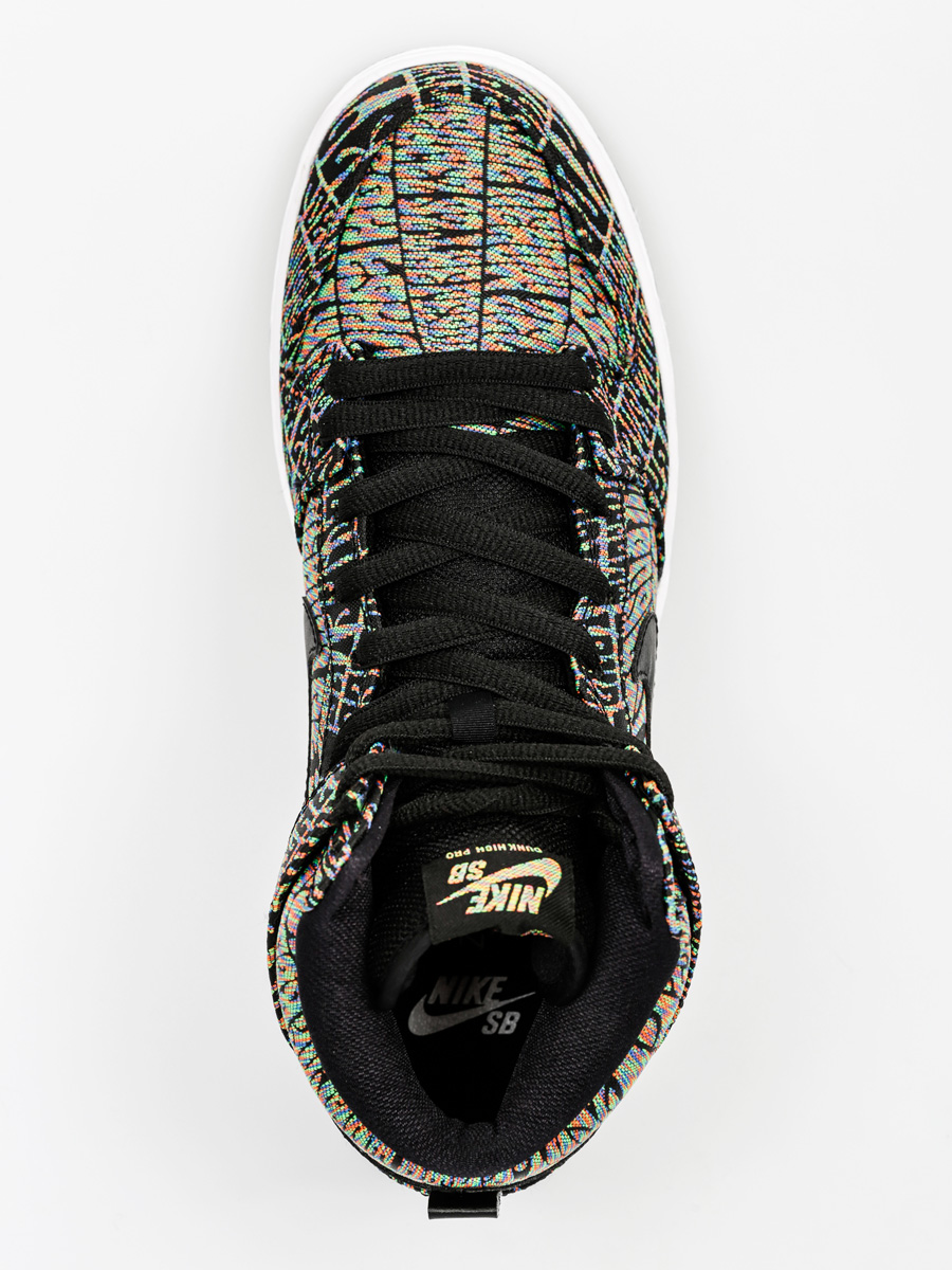 Boty Nike SB Dunk High Premium Sb (black/black rainbow white)