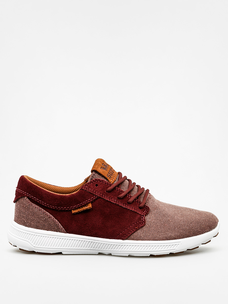 Boty Supra Hammer Run Nonstrtch (burgundy/brown white)