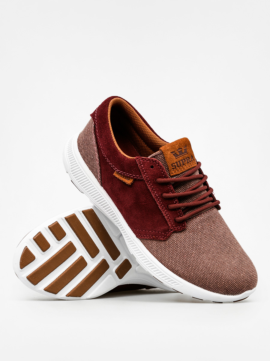Boty Supra Hammer Run Nonstrtch (burgundy/brown white)