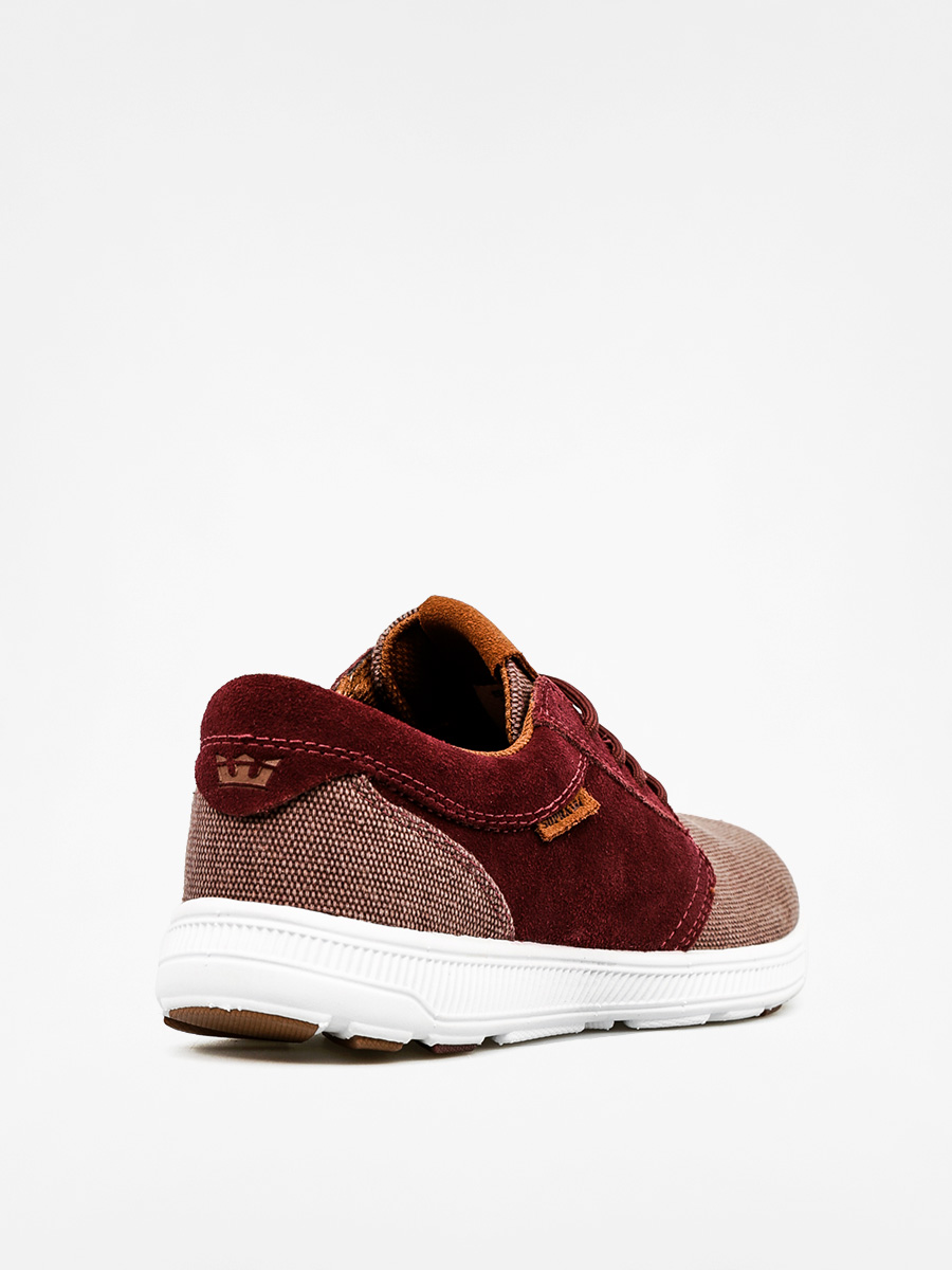 Boty Supra Hammer Run Nonstrtch (burgundy/brown white)