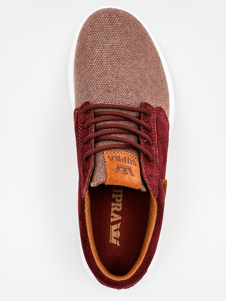 Boty Supra Hammer Run Nonstrtch (burgundy/brown white)