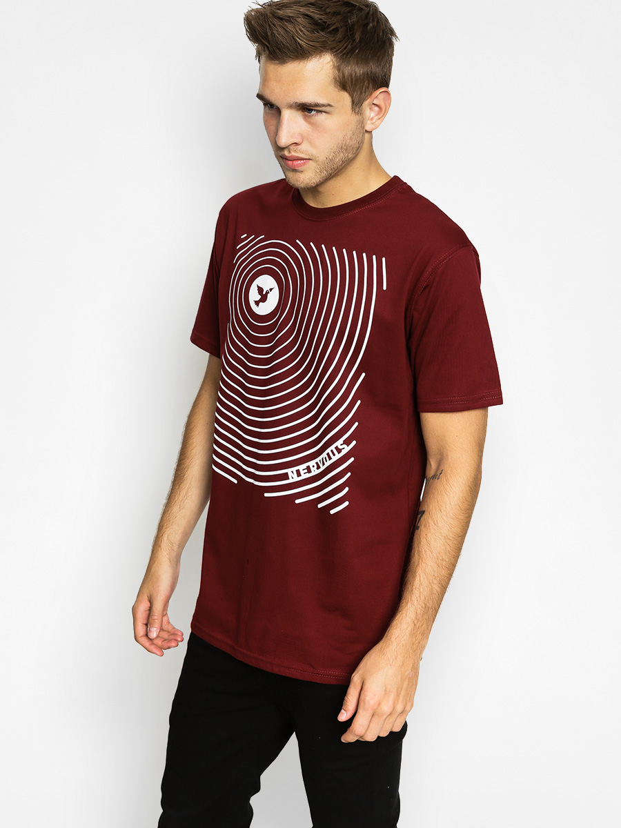Tričko Nervous Hole (maroon)