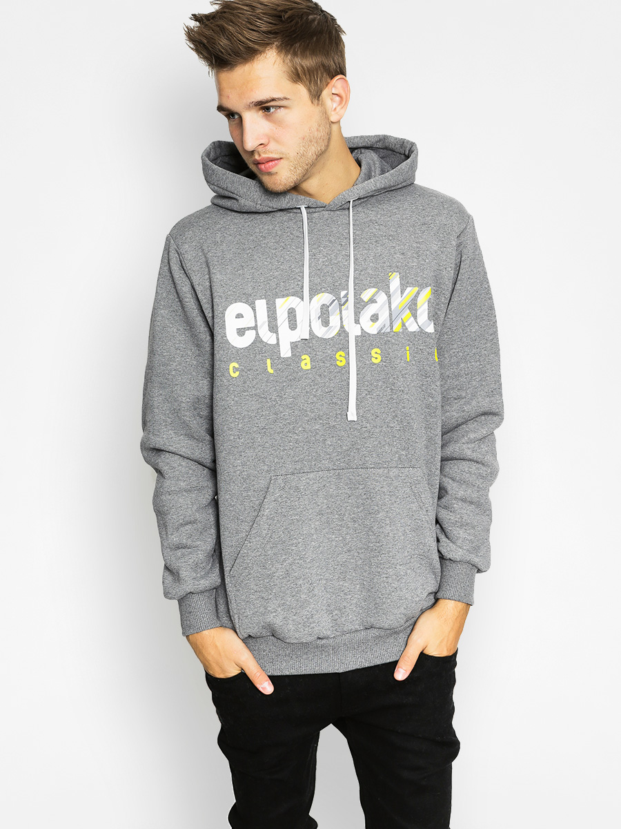 Mikina s kapucí El Polako Shadow Cllassic HD (heather grey)
