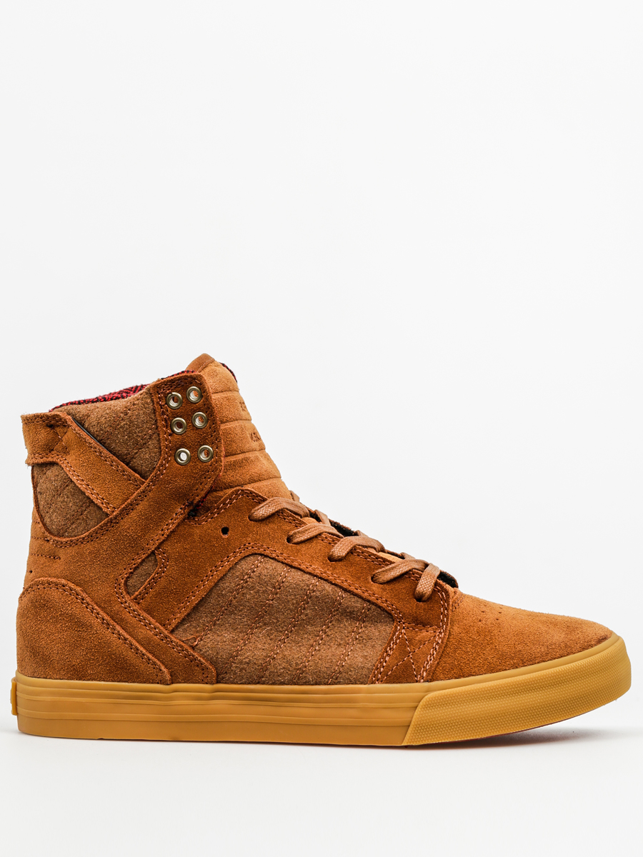Boty Supra Skytop (brown/red gum)