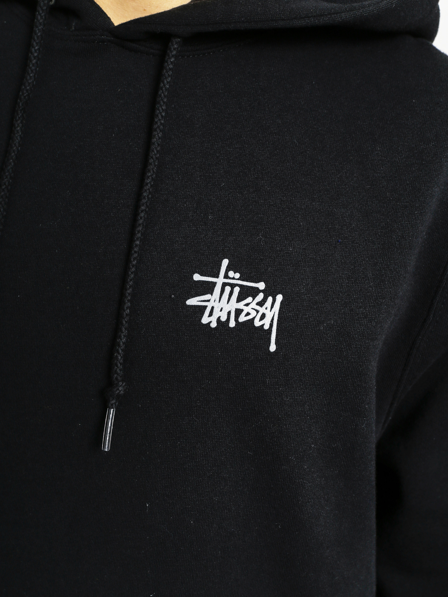 Mikina s kapucí Stussy Basic HD (black)