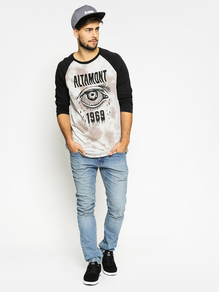 Tričko Altamont Bleeding Eye Raglan (black/grey)