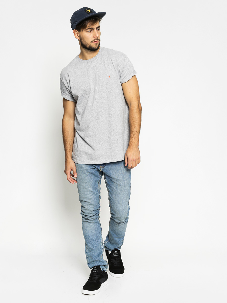 Tričko Altamont Micro Embroidery (grey/heather)