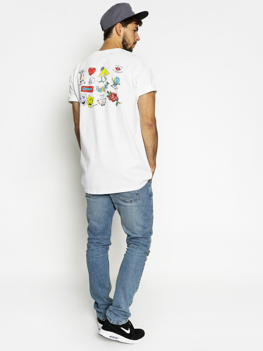 Tričko Emerica Flash Page (white)