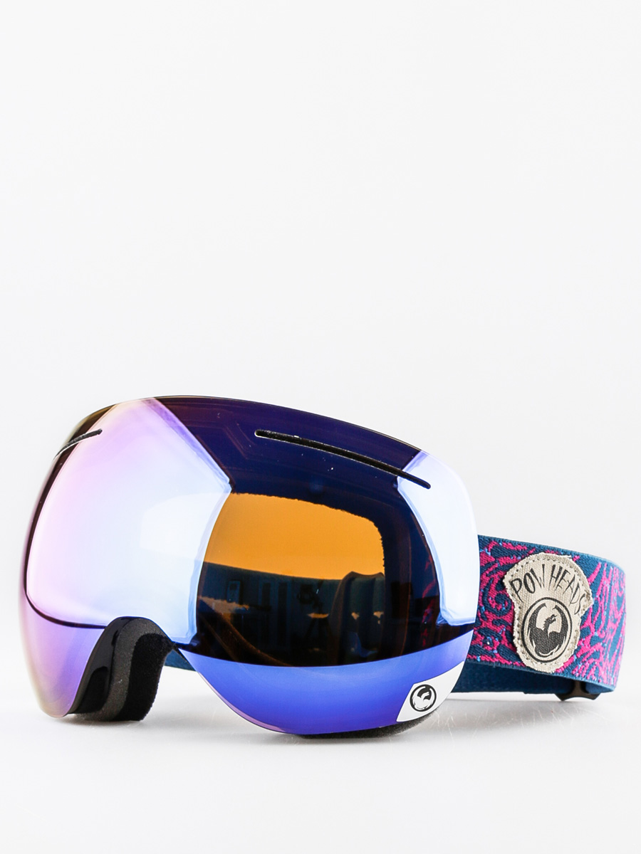 Brýle na snowboard Dragon X1 (pow heads red/blue steel yellow red ion)