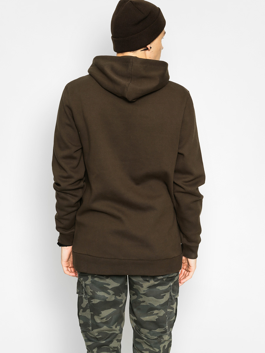 Mikina s kapucí Kr3w Labeled ZHD (dark drab)