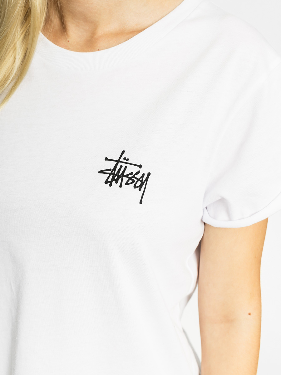 Tričko Stussy Global Designs Cuff Wmn (white)