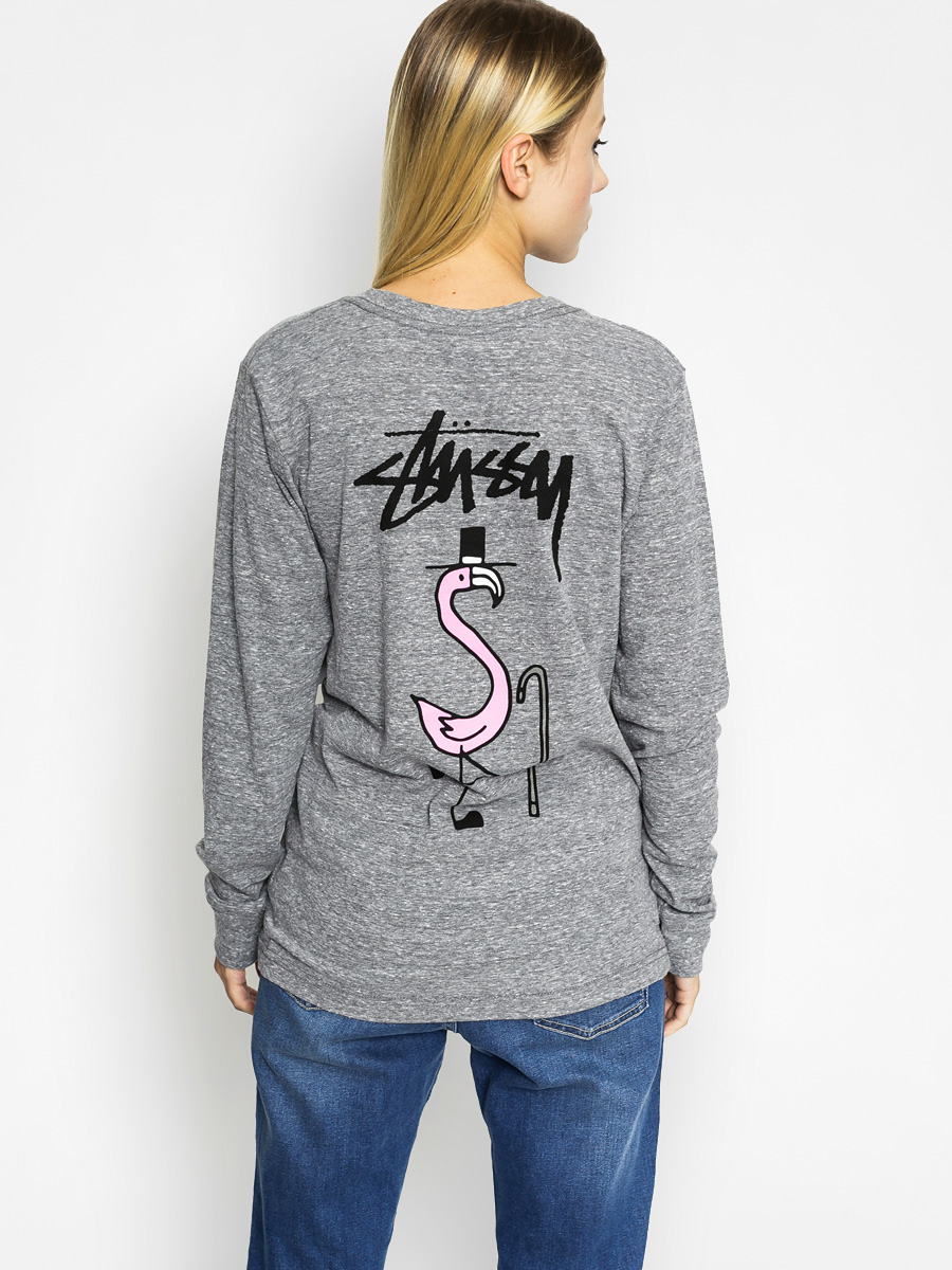 Stussy Triko Flam Classic Wmn (grey heather)