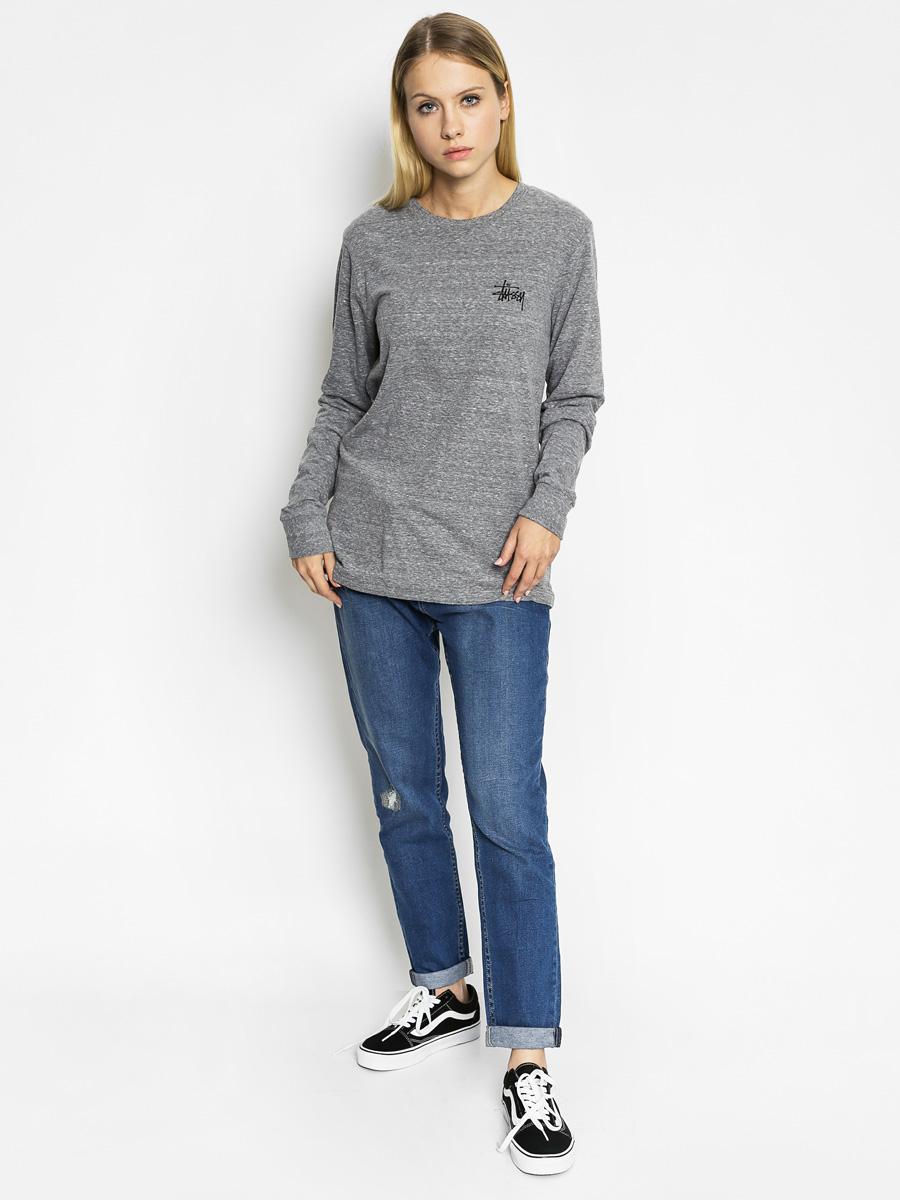 Stussy Triko Flam Classic Wmn (grey heather)