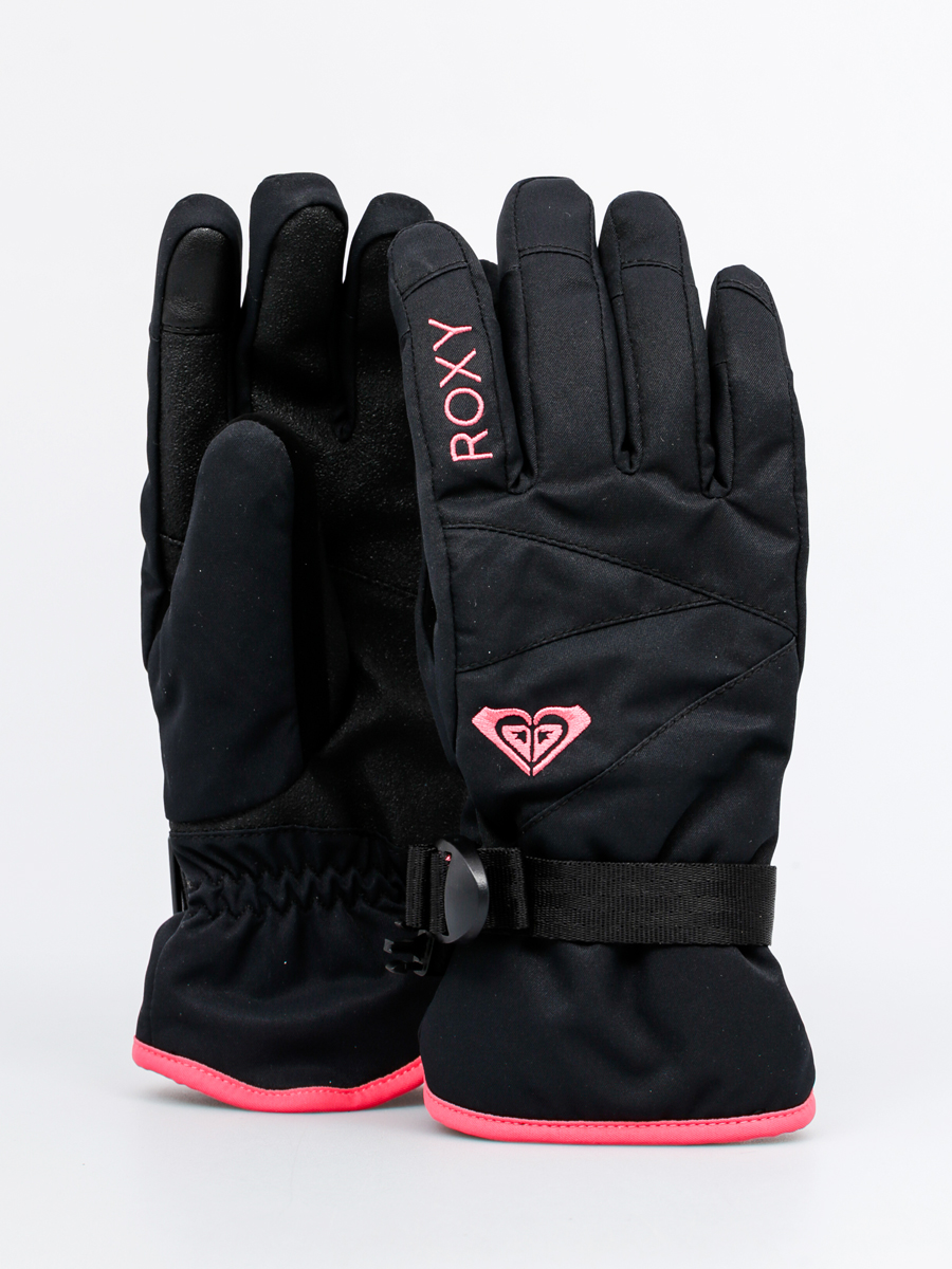 Rukavice Roxy Rx Jetty Solid Glove Wmn (black/pink)