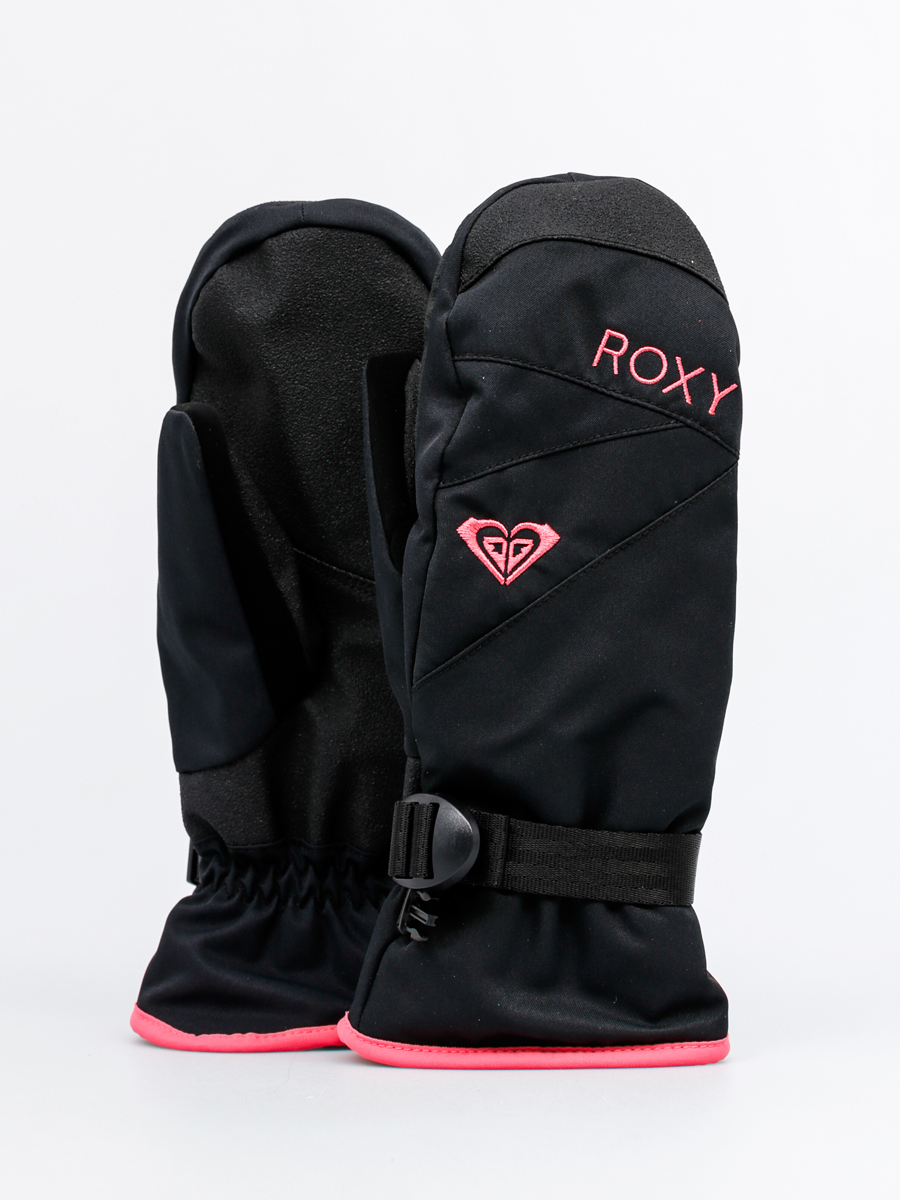 Rukavice Roxy Rx Jetty Solid Mitt Wmn (black/pink)