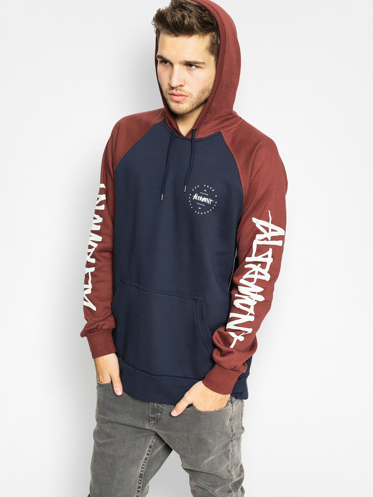 Mikina s kapucí Altamont Zero Six HD (navy/red)