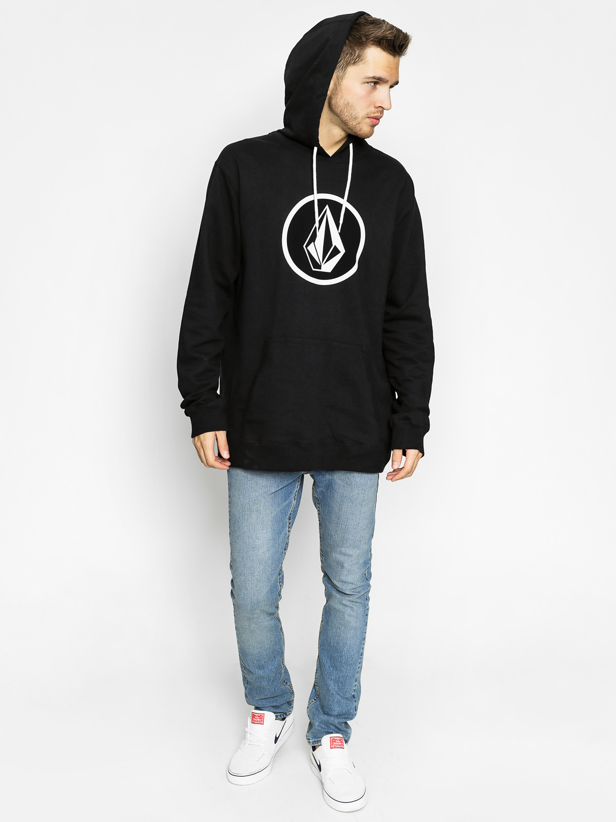 Volcom Mikina s kapucí Stone HD (blk)