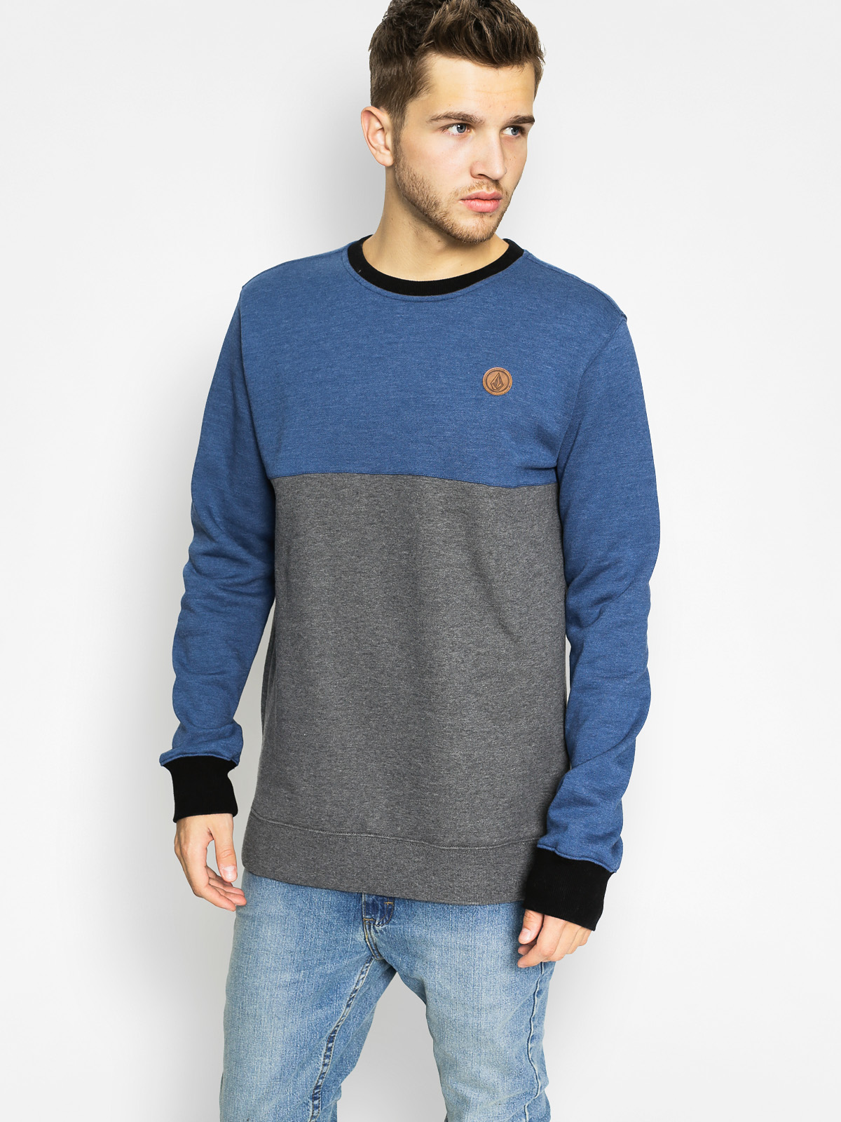 Volcom Mikina Sngl Stone Clrblk Crew (smb)