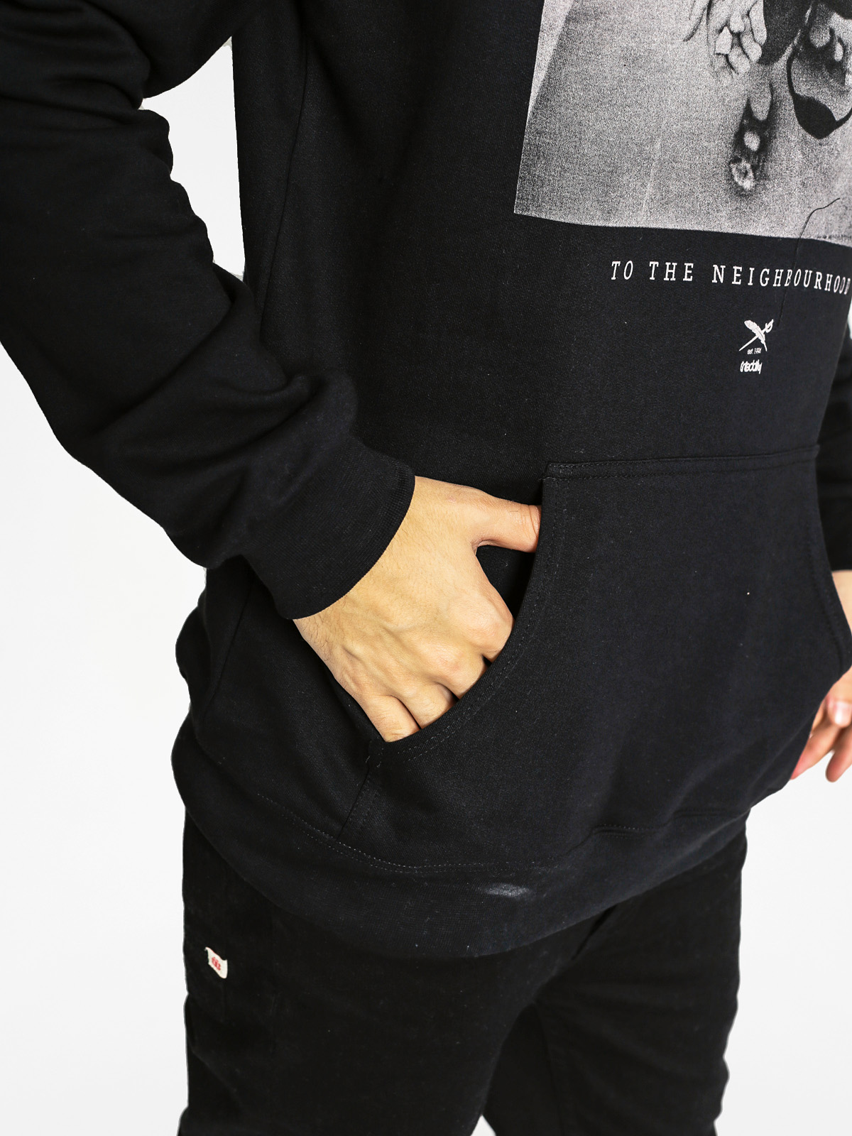 Mikina s kapucí Iriedaily Neighbourhood HD (black)