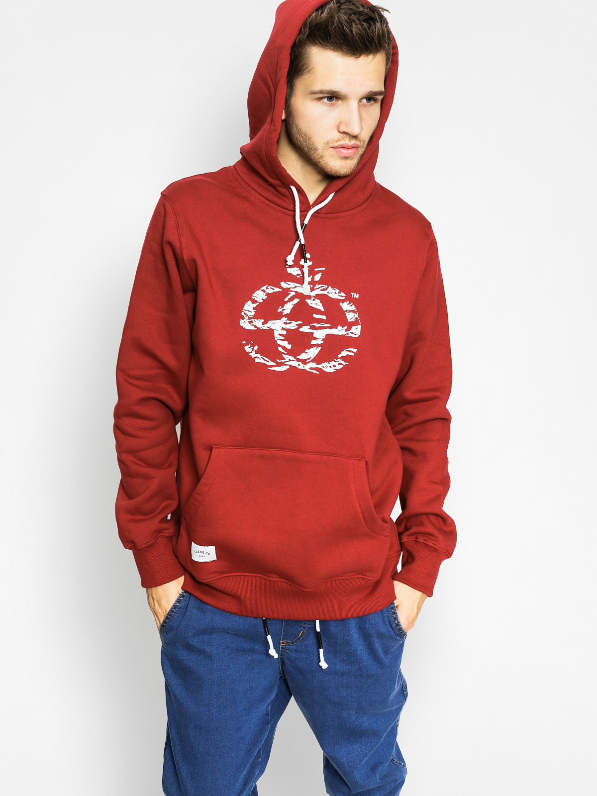 Elade Mikina s kapucí Icon Decline HD (maroon)