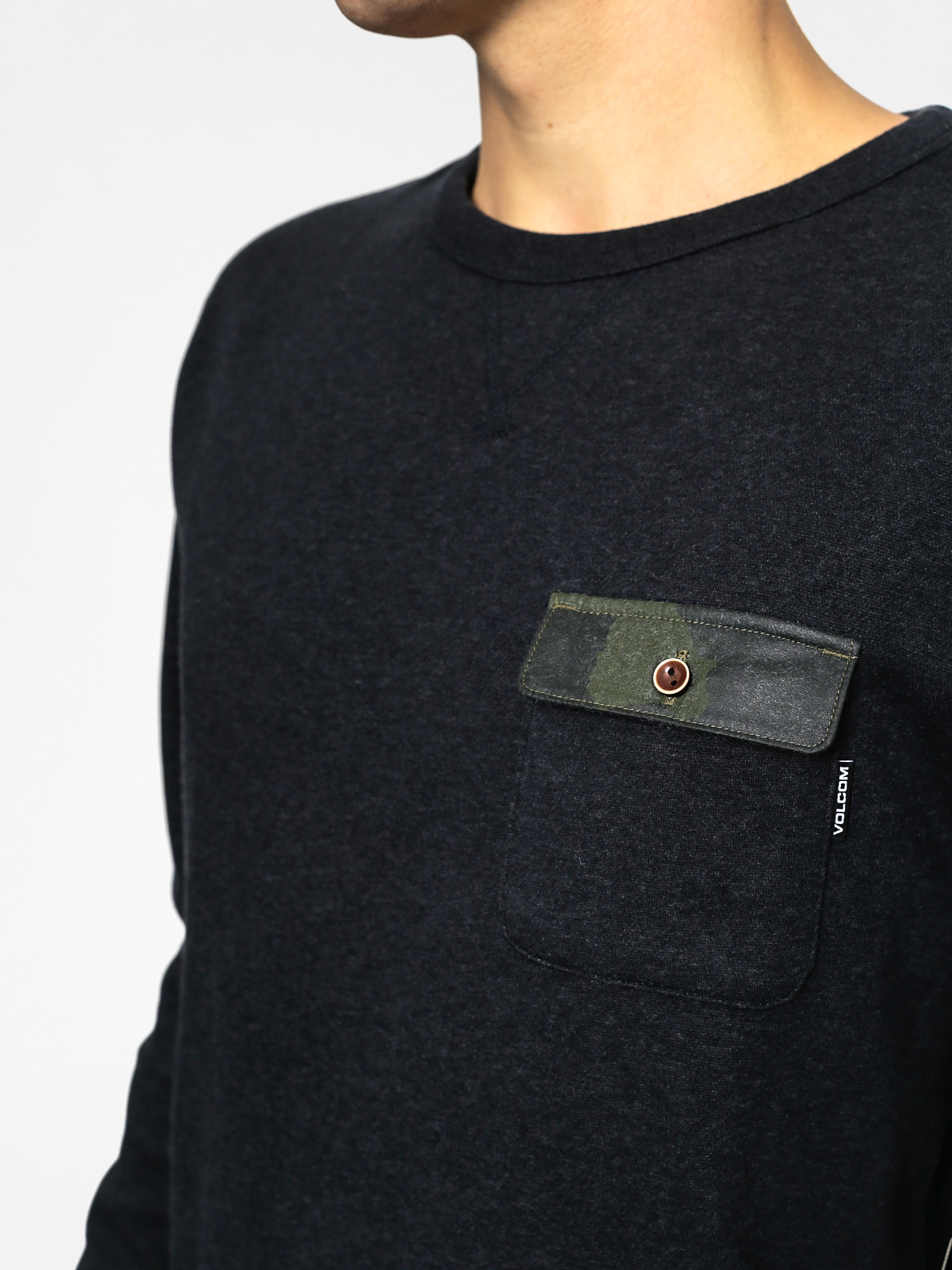 Volcom Mikina Floki Crew (blk)