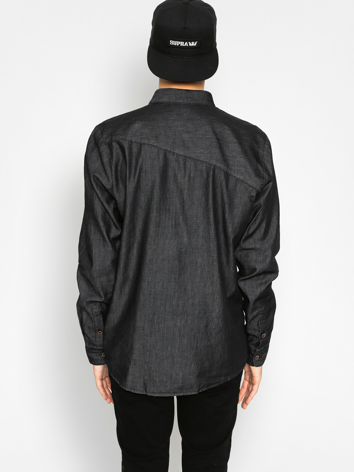 Volcom Košile Hudson LS (blk)