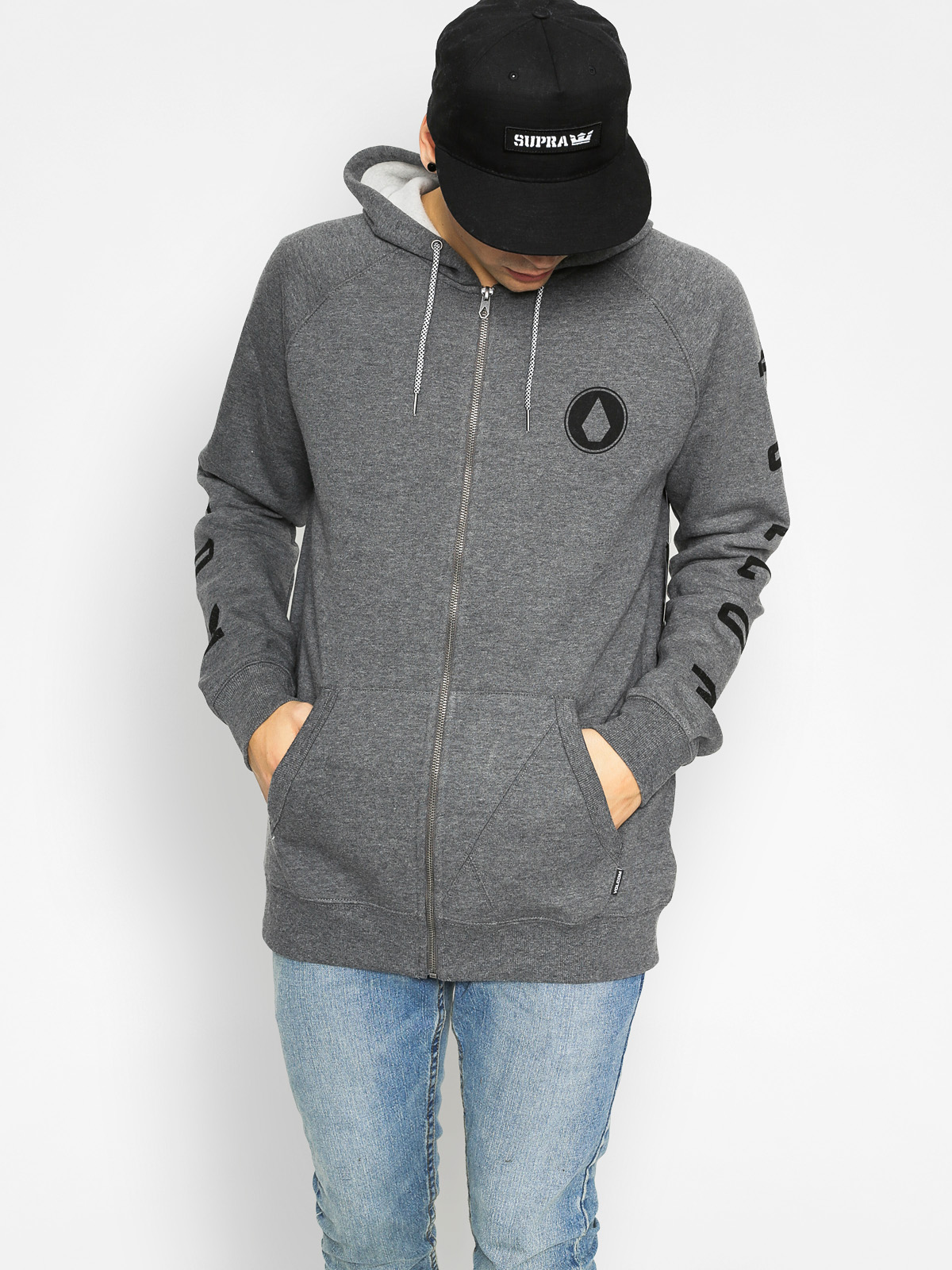 Volcom Mikina s kapucí Stone Pack ZHD (hgr)