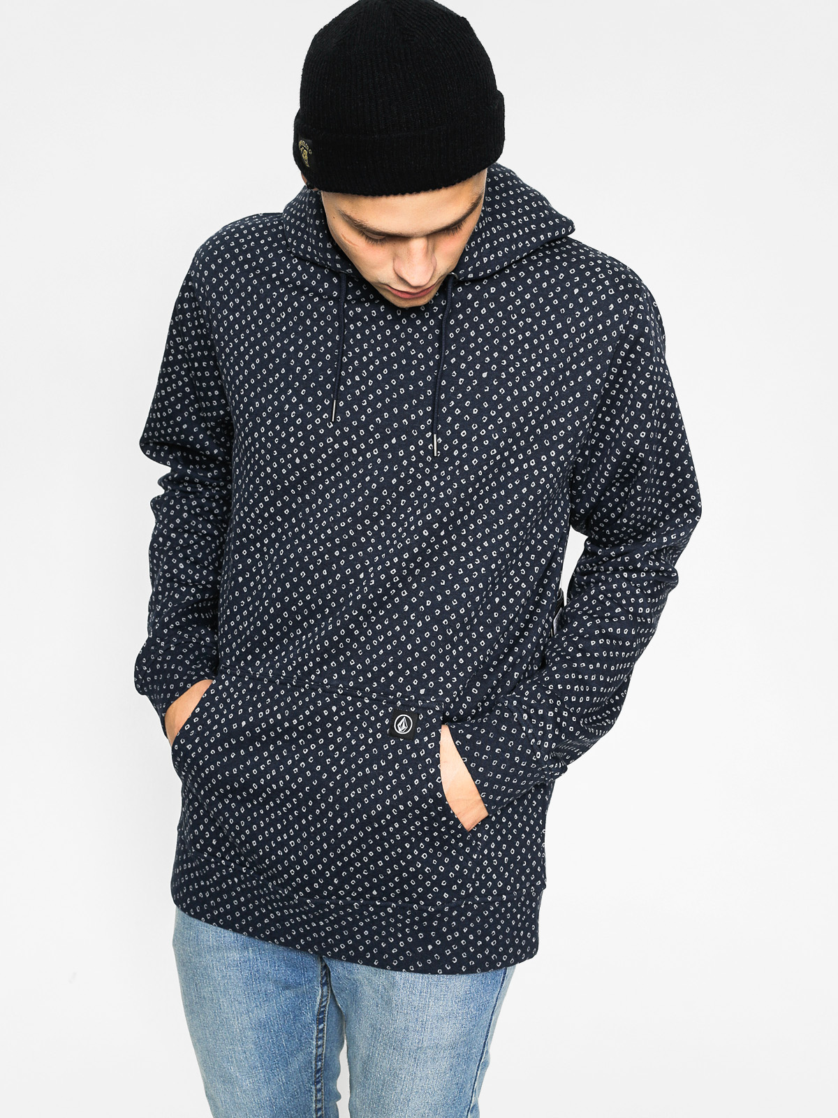 Volcom Mikina s kapucí Drip Printed HD (nvy)