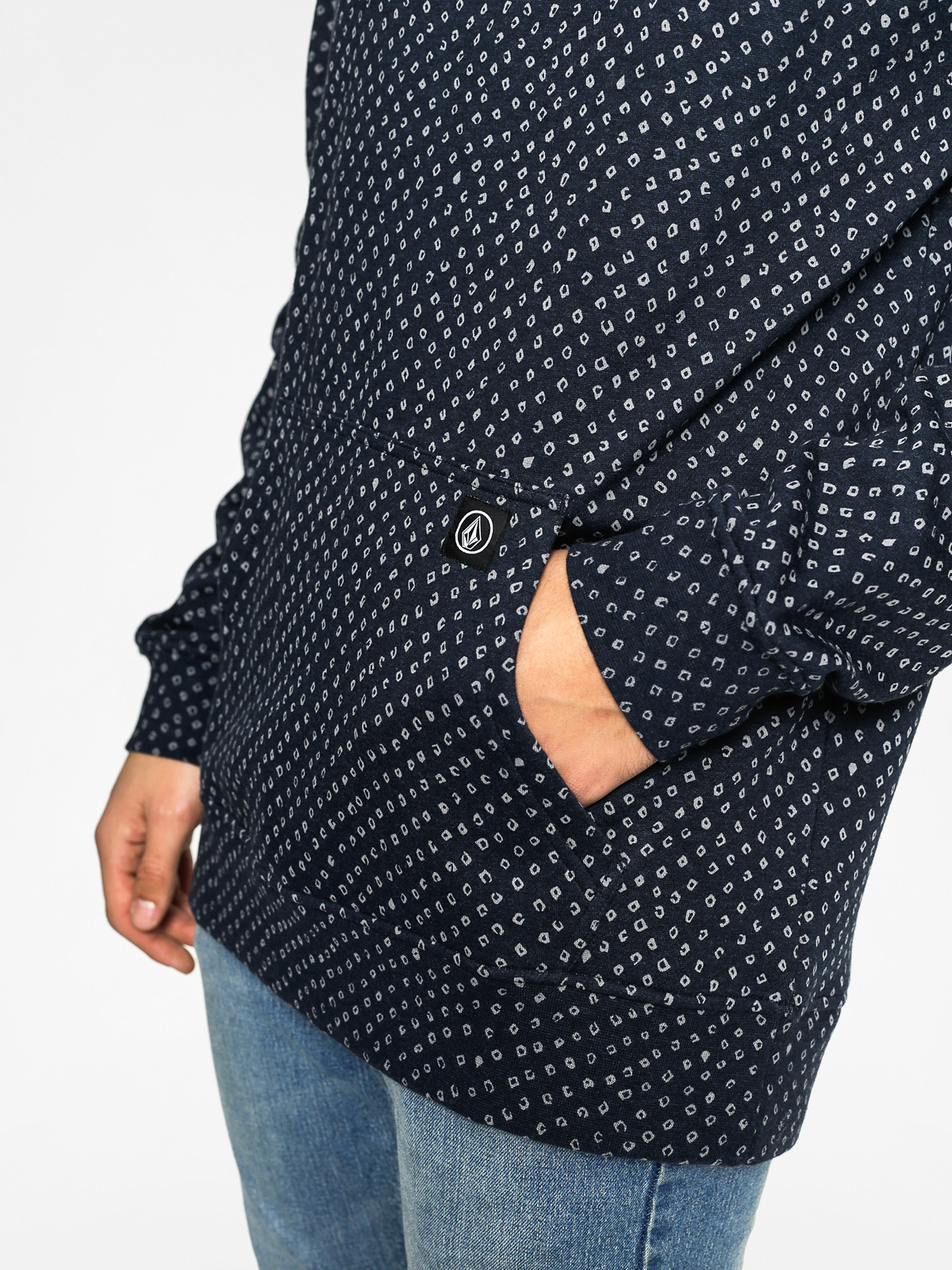 Volcom Mikina s kapucí Drip Printed HD (nvy)