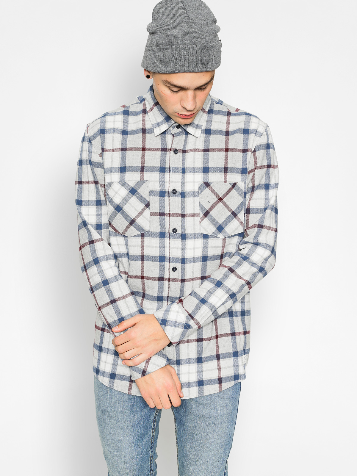 Quiksilver Košile Fithrower LS (light grey)