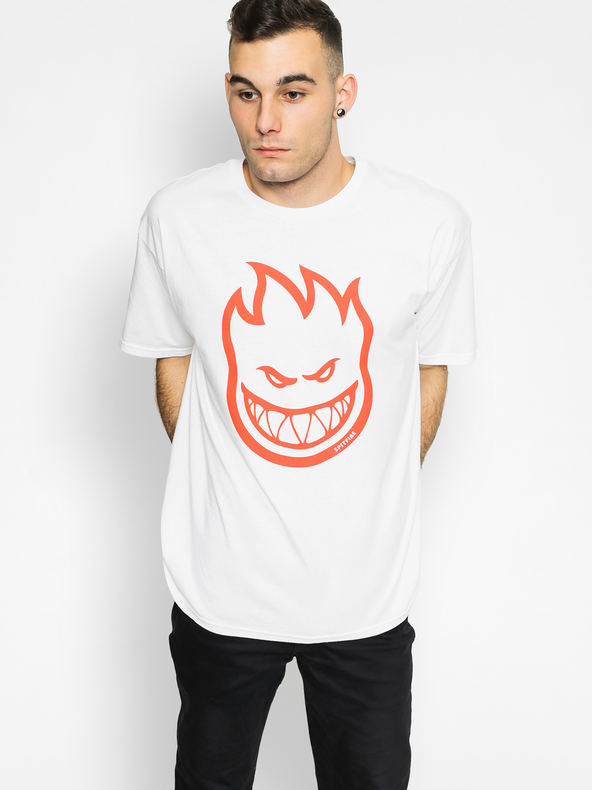 Tričko Spitfire Bighead (white/red)