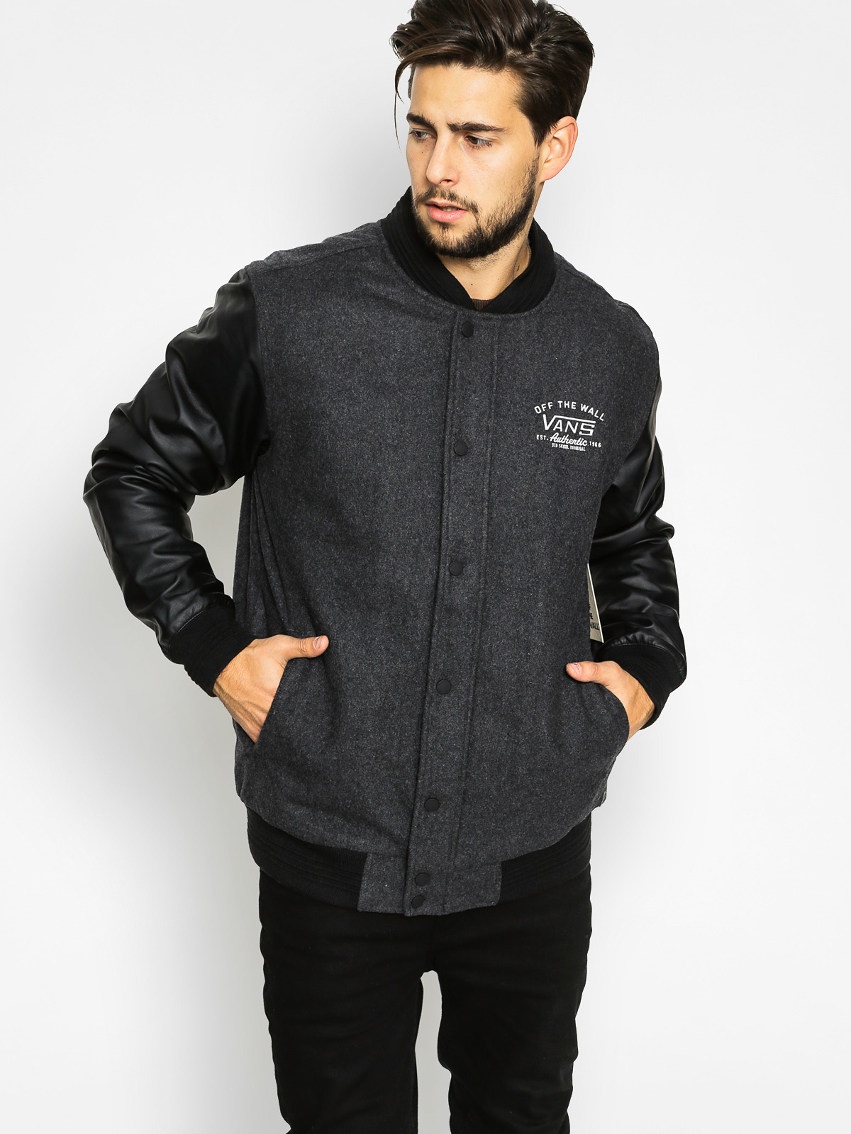 Bunda Vans Deming (charcoal heather/black)