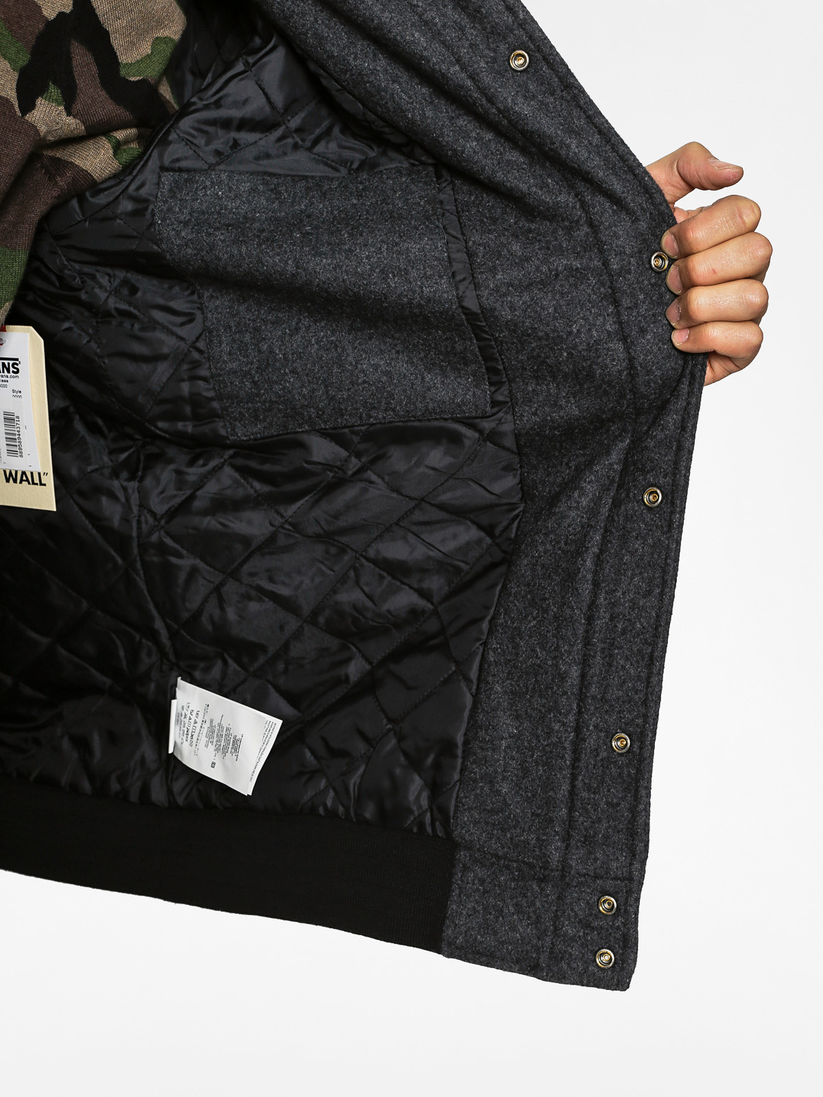 Bunda Vans Deming (charcoal heather/black)