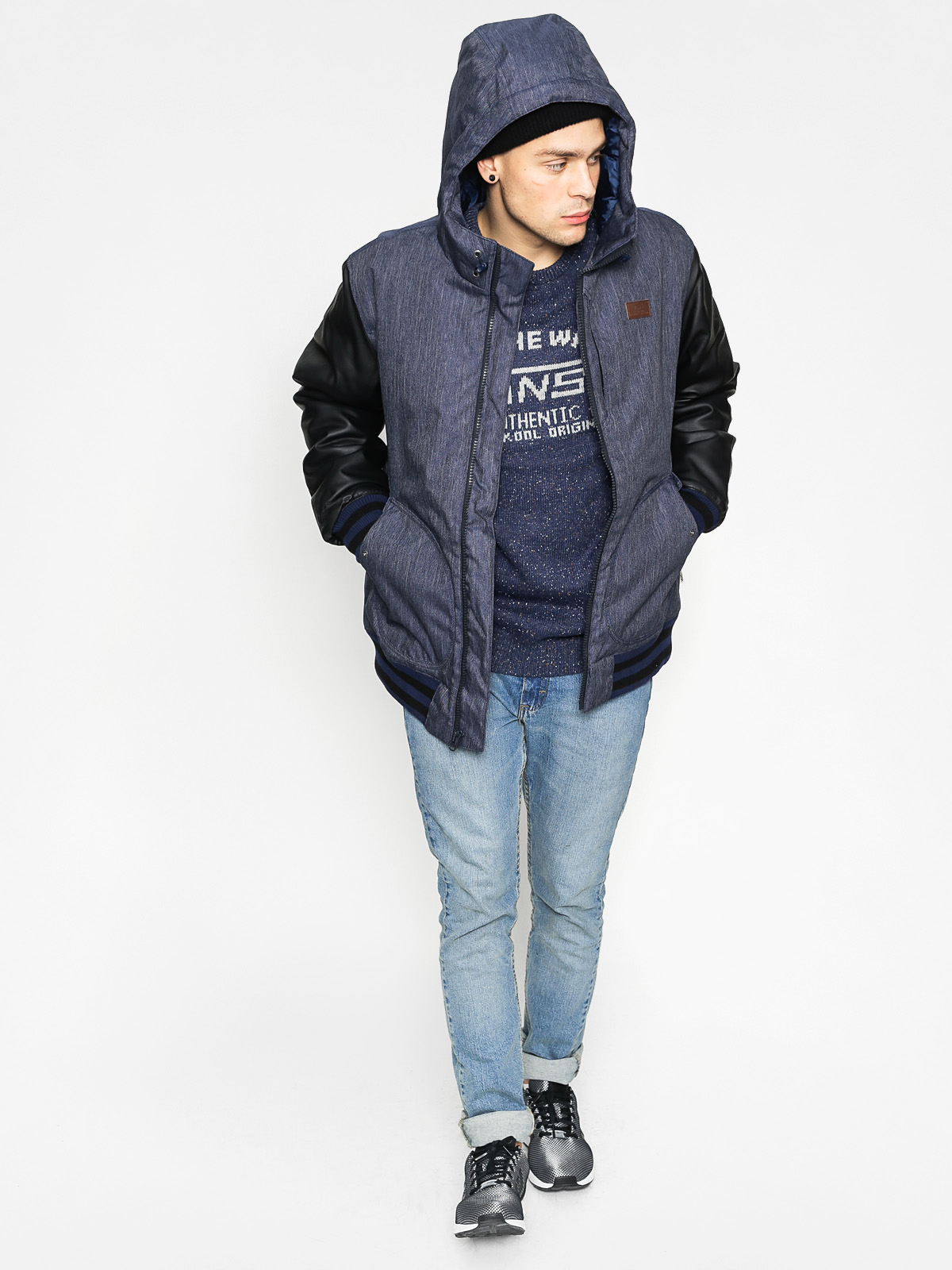 Zimní bunda Vans Rutherford II (dress blues/black)