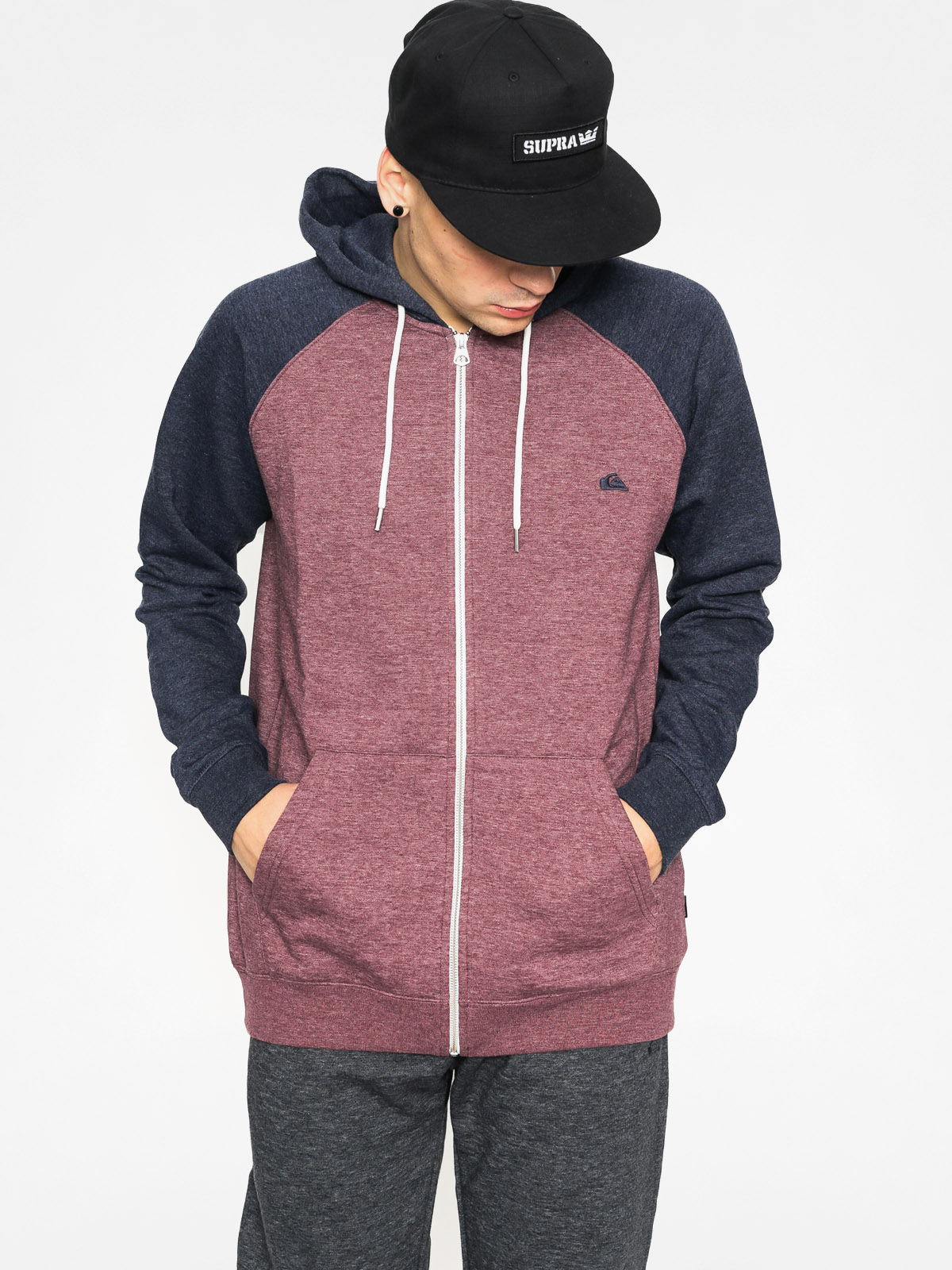 Quiksilver Mikina s kapucí Everyday ZHD (navy blazer heather)