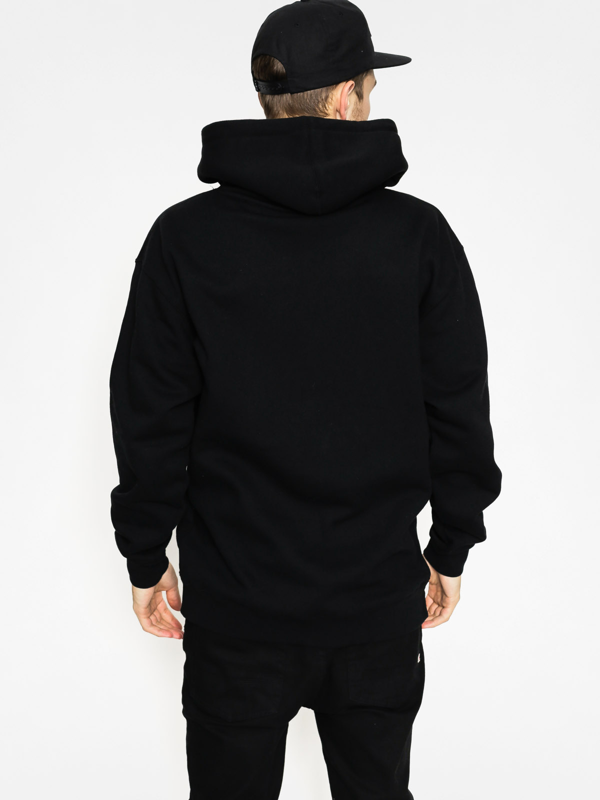 Mikina s kapucí Grizzly Griptape Hot Box Logo Stamp HD (black)