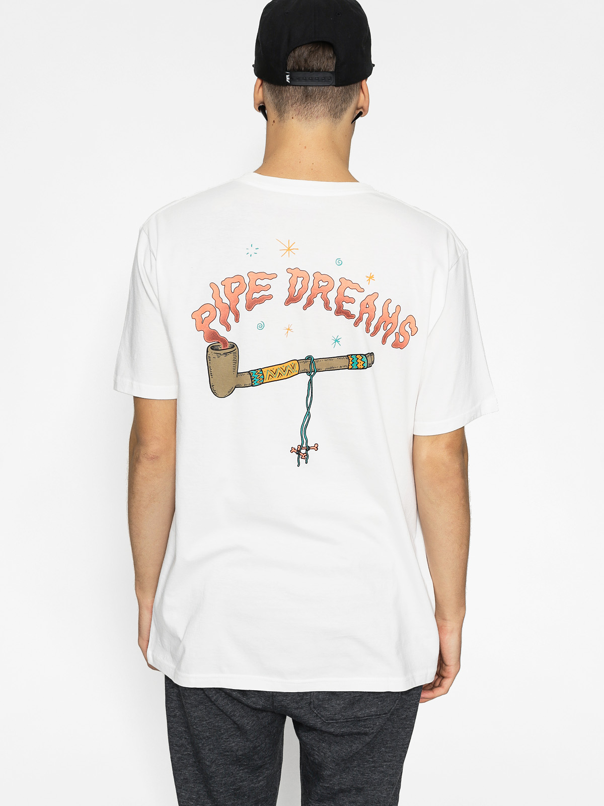 Tričko Quiksilver Am Peace Pipe (white)