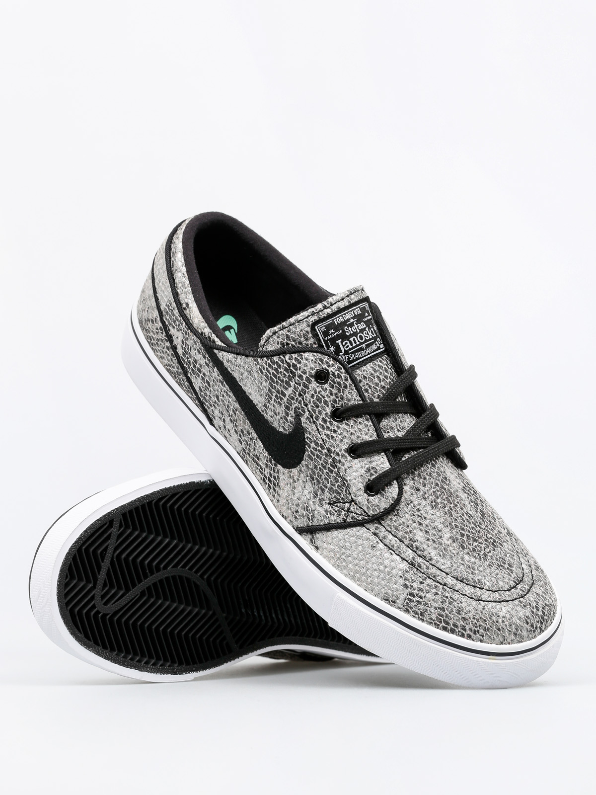 Nike SB Boty Zoom Stefan Janoski Prem Txt (black/white green glow black)