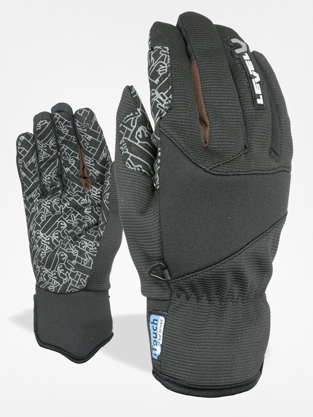 Rukavice Level Line I Touch (brown)