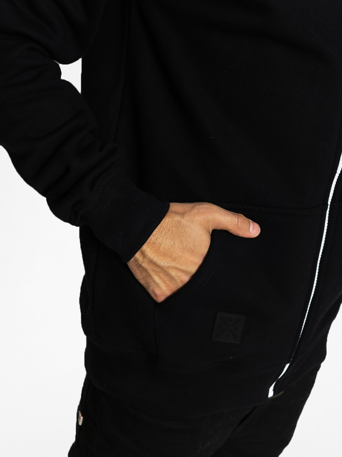 Mikina s kapucí Nervous Line ZHD (black)