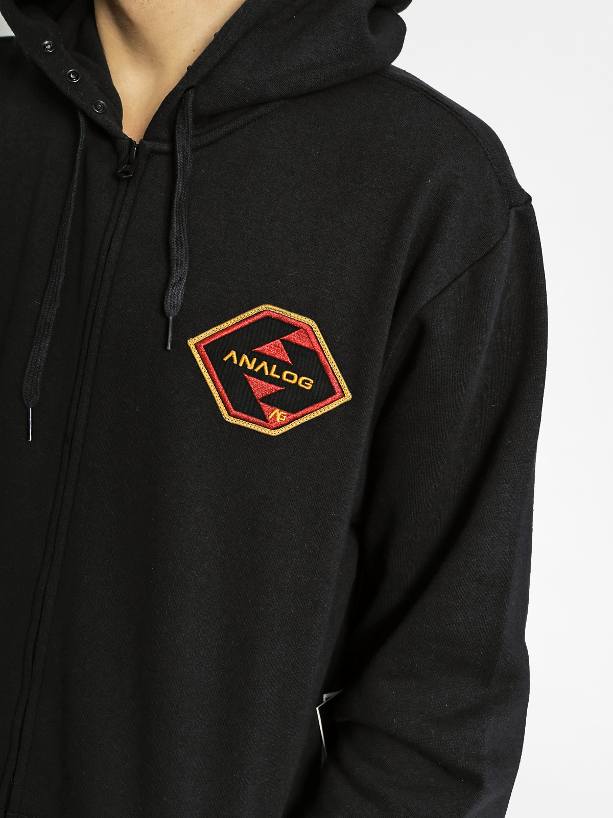 Analog Mikina s kapucí Mobilize ZHD (true black)