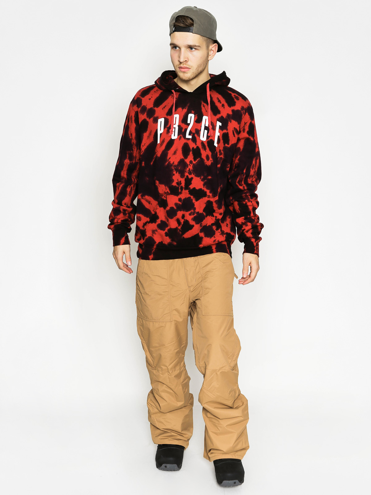 ThirtyTwo Mikina s kapucí Stoneham HD (red)