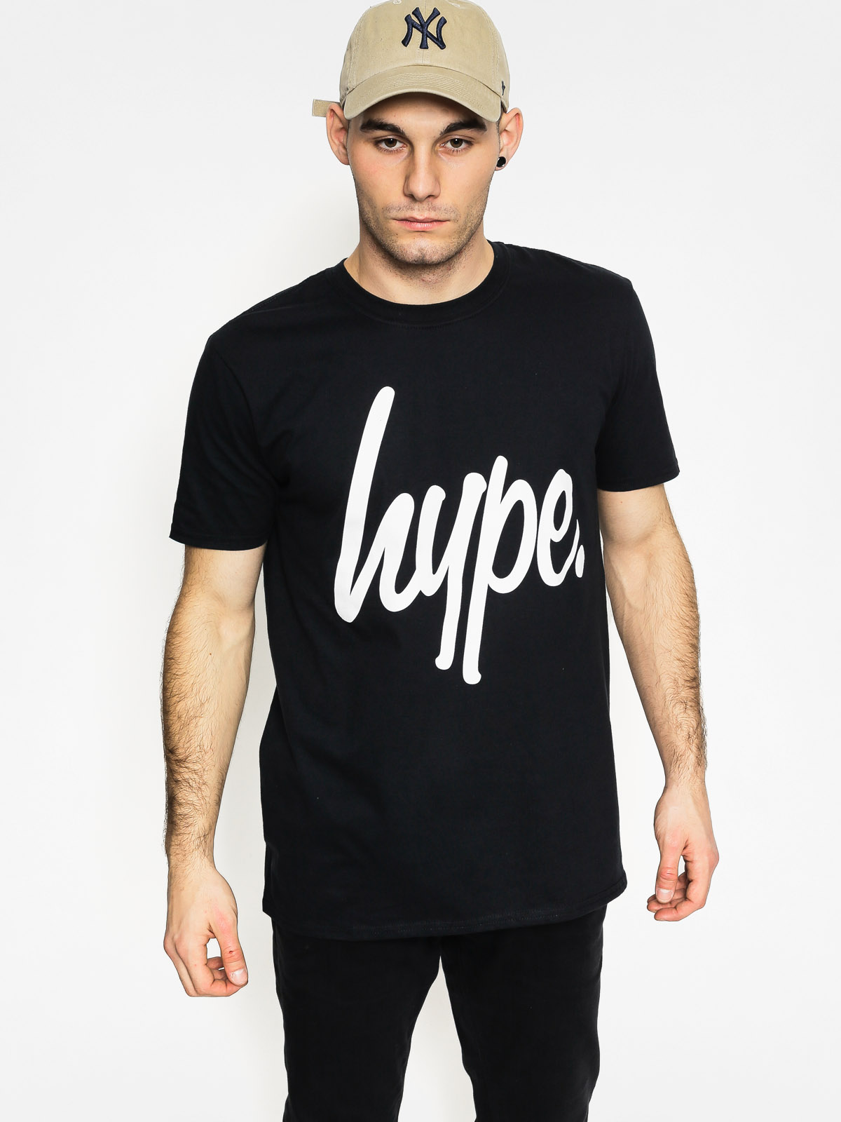 Hype Tričko Script (black/white)