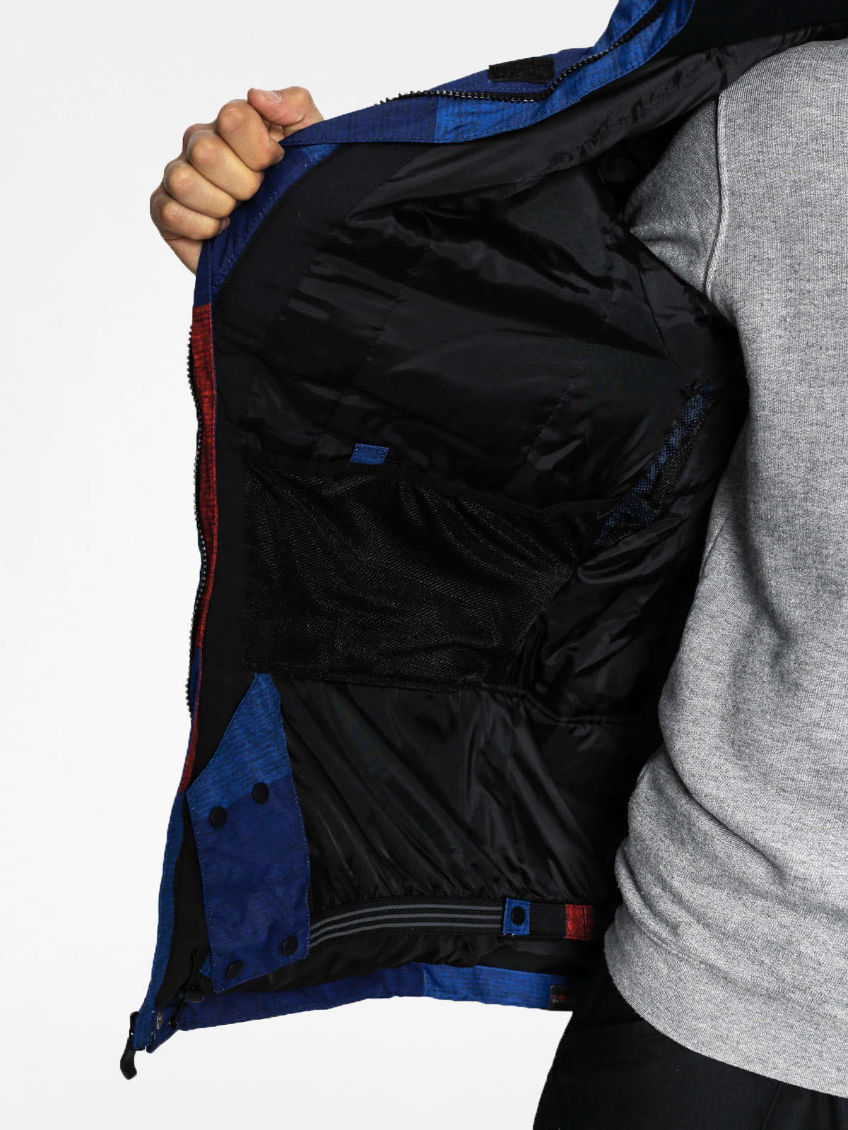 Pánská Snowboardová bunda Quiksilver Mission Print (burgundy/navy)