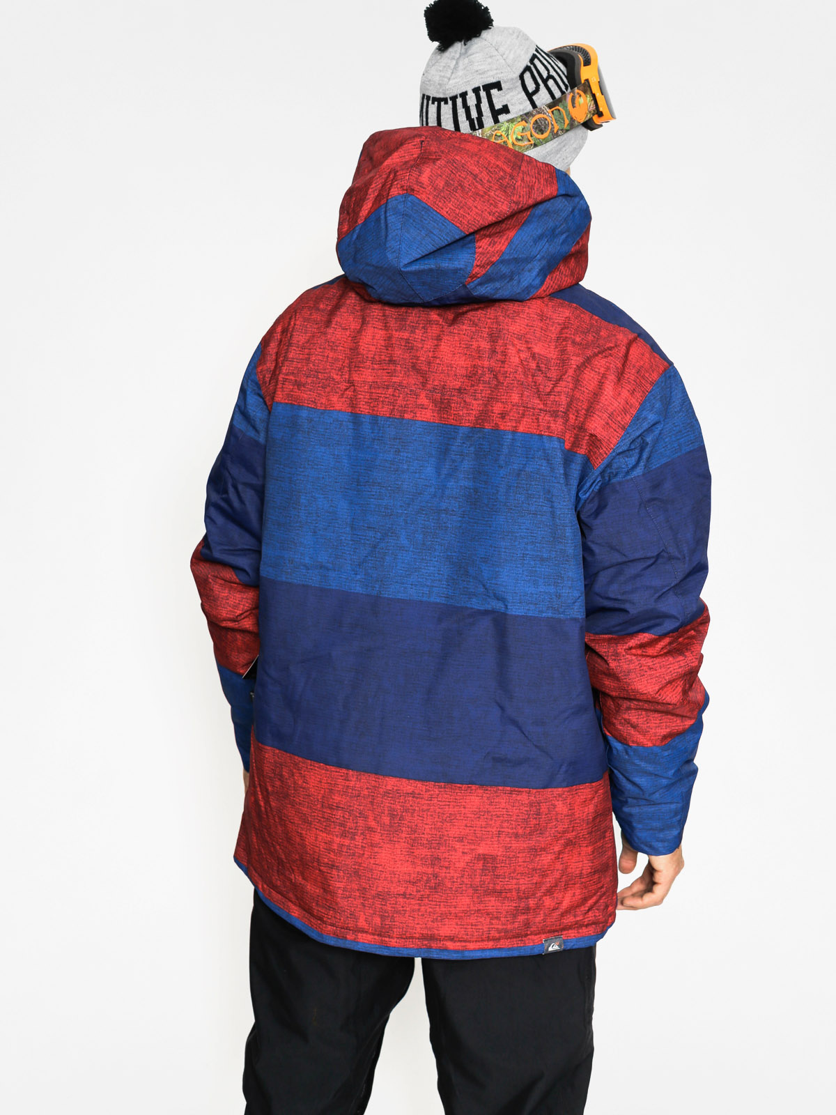 Pánská Snowboardová bunda Quiksilver Mission Print (burgundy/navy)