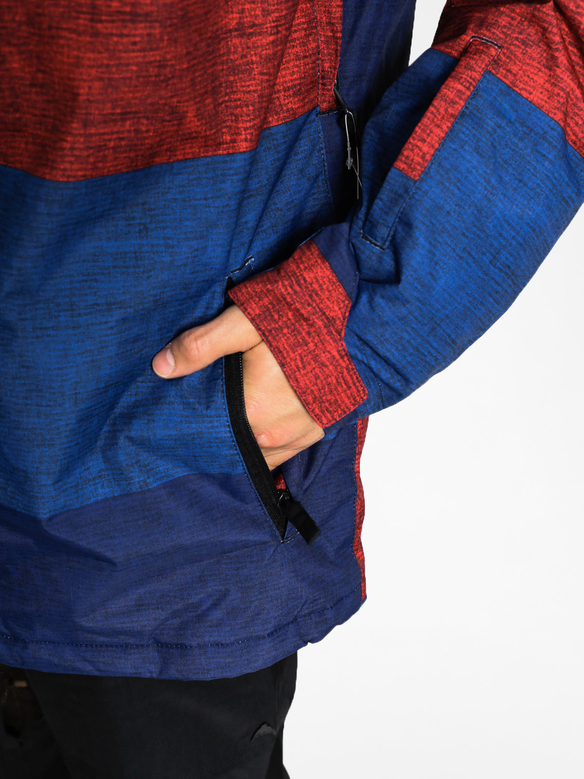 Pánská Snowboardová bunda Quiksilver Mission Print (burgundy/navy)