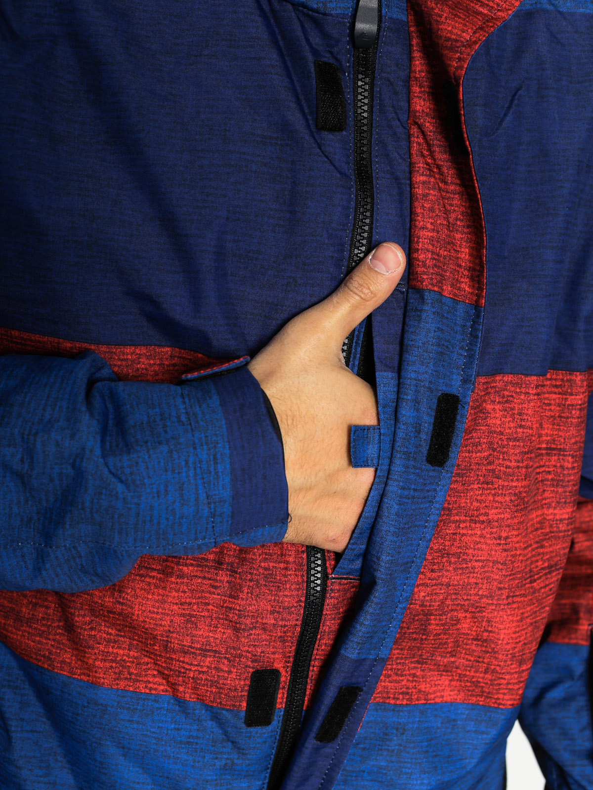 Pánská Snowboardová bunda Quiksilver Mission Print (burgundy/navy)