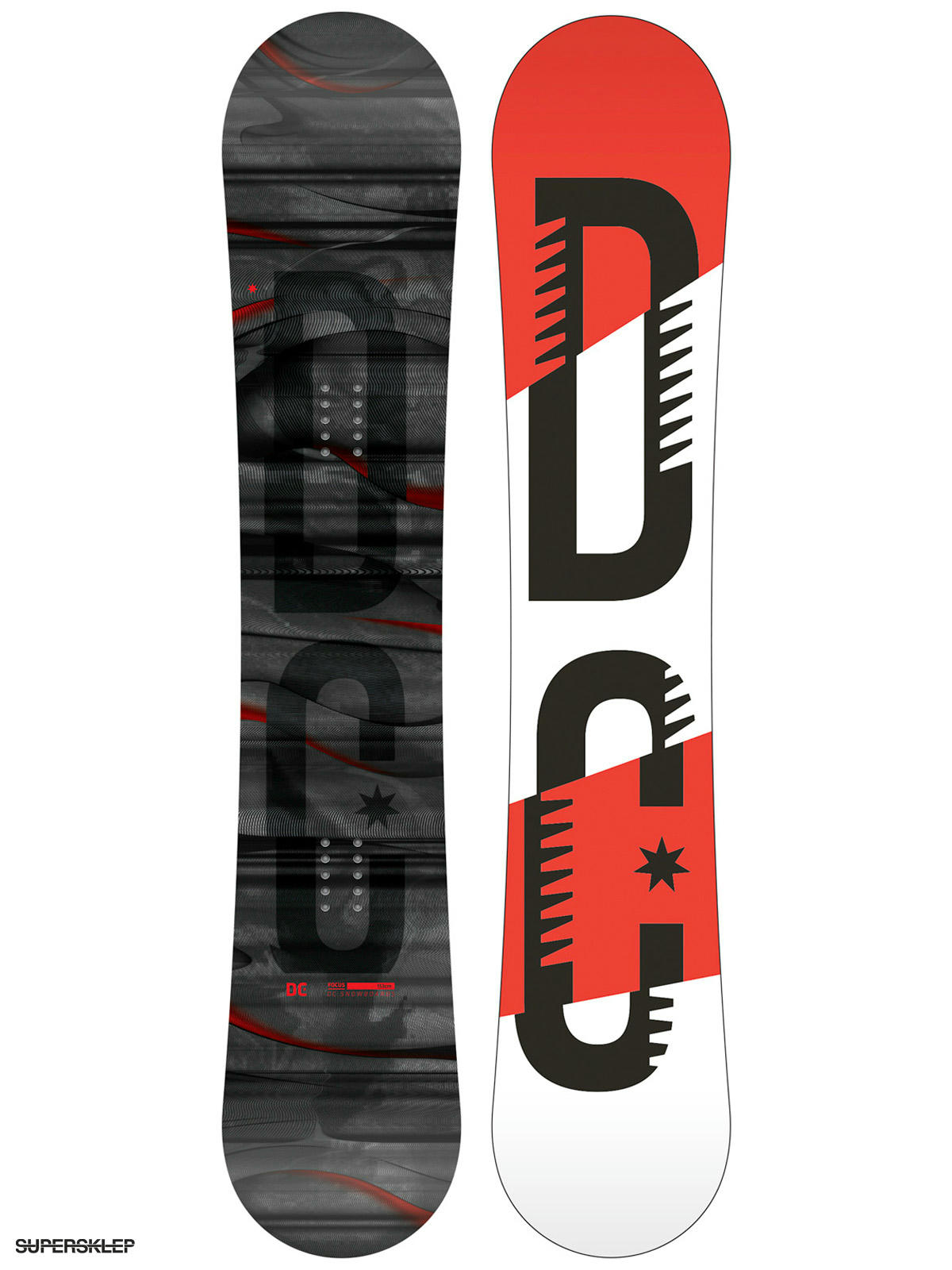 DC Snowboard Focus (red/white/black)