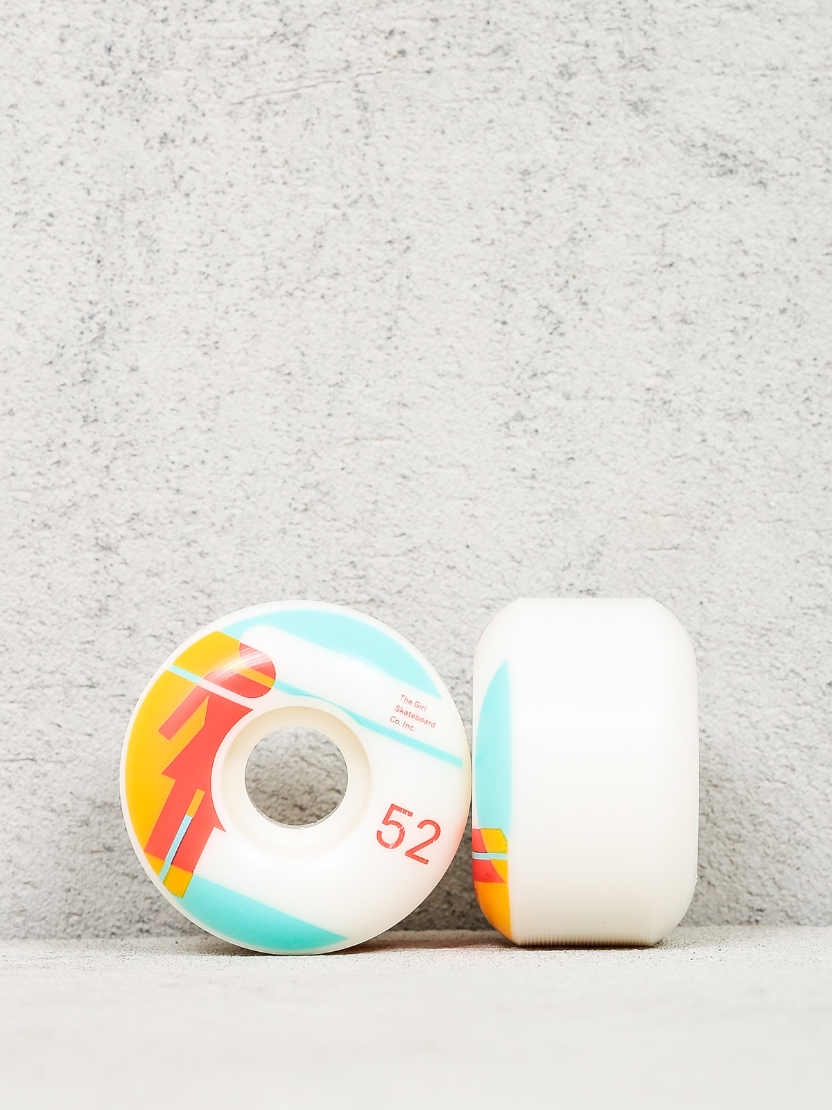 Girl Skateboard Kolečka Hardcourt Stout (white/yellow)